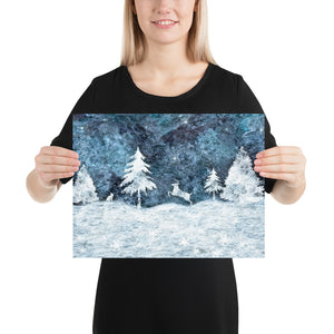 "winterwald" poster 30×40 cm