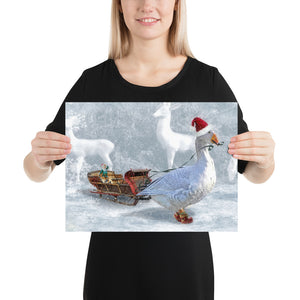 "die weihnachtsgans" poster 30×40 cm