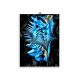 poster "metallic blue" 30×40 cm