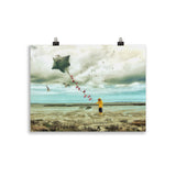 poster "schietwedda mit seewind" 30×40 cm