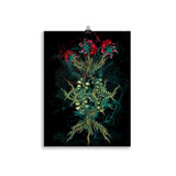 poster "three blossoms" 30×40 cm