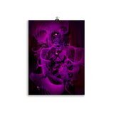 poster "purple parts" 30×40 cm
