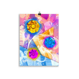 "poppy wheelflowers" poster 30×40 cm