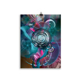 "spiral garden" poster 30×40 cm