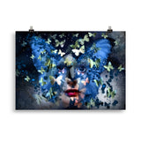 "mademoiselle papillon" poster 50×70 cm