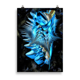 poster "metallic blue" 50×70 cm