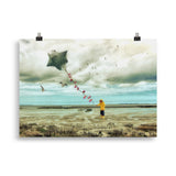 poster "schietwedda mit seewind" 50×70 cm