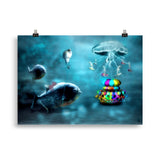 poster "unterwasserkirmes" 50×70 cm