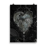 poster "metal heart" 50×70 cm