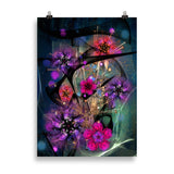 "metal rod blossoms" poster 50×70 cm