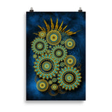 poster "metallic kaleidoscopes" 61×91 cm