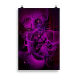 poster "purple parts" 61×91 cm