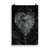 poster "metal heart" 61×91 cm
