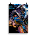 "Birds and Flowers - Variante 3" Poster