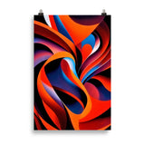 "Orange Swirls" Poster