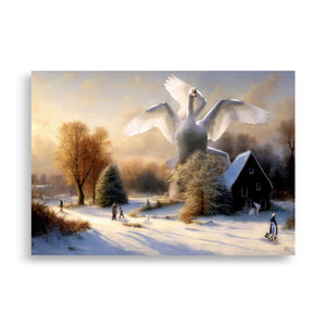 "Winter at the Swan Mill" Poster