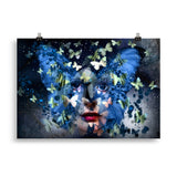 "mademoiselle papillon" poster 70×100 cm