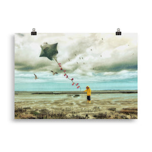 poster "schietwedda mit seewind" 70×100 cm