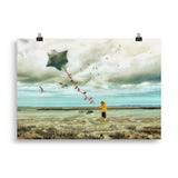 poster "schietwedda mit seewind" 70×100 cm