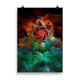 poster "veiled flower" 70×100 cm