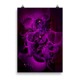 poster "purple parts" 70×100 cm