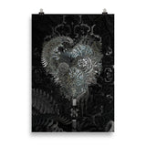 poster "metal heart" 70×100 cm