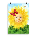 "little miss sunflower" poster 70×100 cm