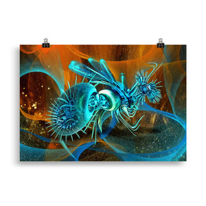 "alien wasp" poster 70×100 cm