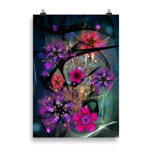 "metal rod blossoms" poster 70×100 cm