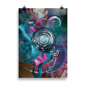 "spiral garden" poster 70×100 cm