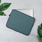 laptop-tasche mit blauem kaleidoskop-design 13 in