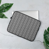 laptop-tasche mit schwarz-weißem design 13 in