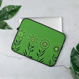 laptop-tasche "blumenwiese grün" 13 in