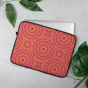 laptop-tasche mit fröhlichem kaleidoskop-design 15 in